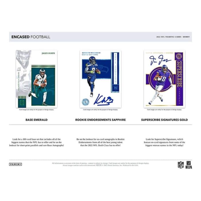 2022 Panini Encased Football NFL Hobby Box - Image 5