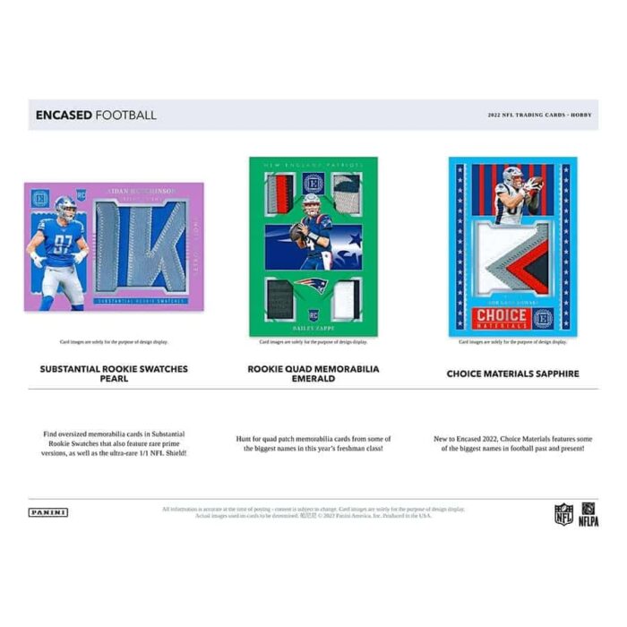 2022 Panini Encased Football NFL Hobby Box - Image 3