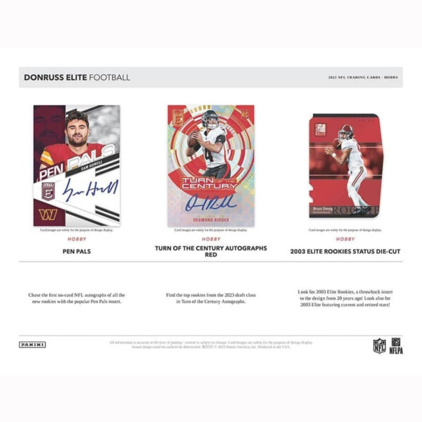 2023 Panini Donruss Elite Football NFL Hobby Box - Image 4