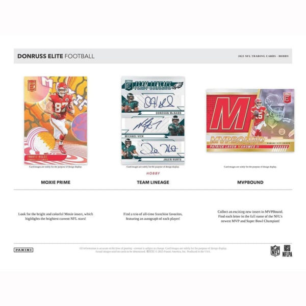 2023 Panini Donruss Elite Football NFL Hobby Box - Image 3