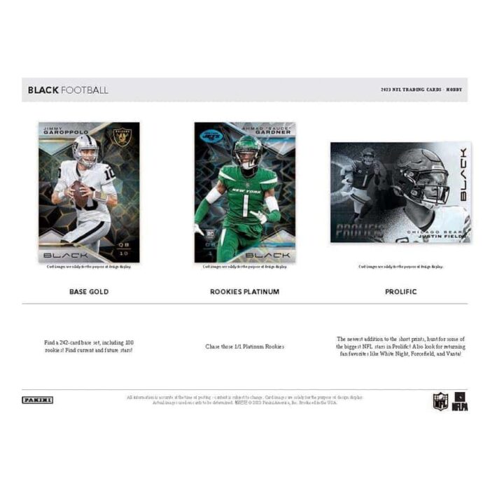 2023 Panini Black Football NFL Hobby Box - Image 5