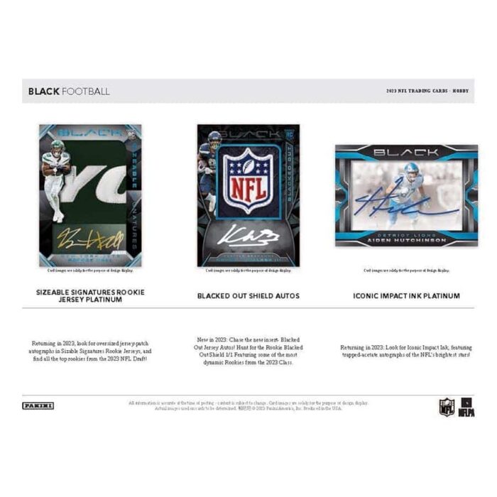 2023 Panini Black Football NFL Hobby Box - Image 3