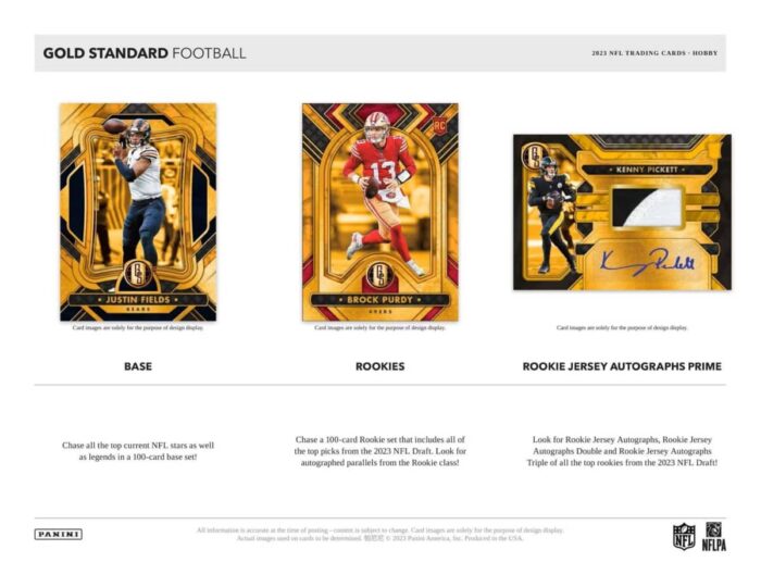 2023 Panini Gold Standard NFL Football Hobby Box - Image 4