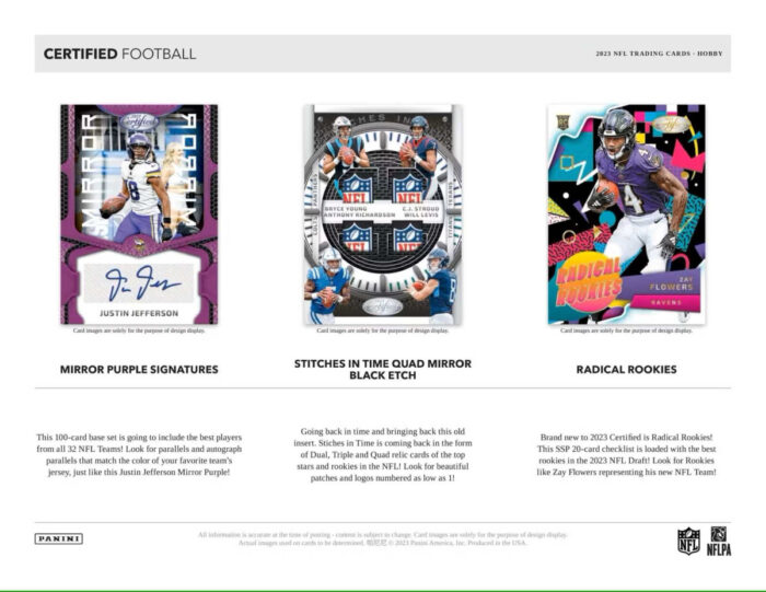 2023 Panini Certified NFL Football Hobby Box - Image 4