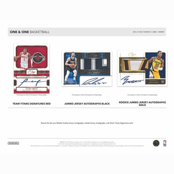 2022/23 Panini One and One Basketball Hobby Box NBA - Image 4