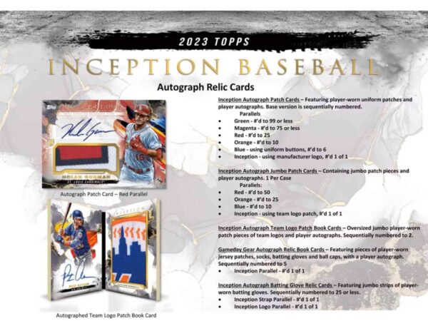 2023 Topps Inception Baseball MLB Hobby Box - Image 4