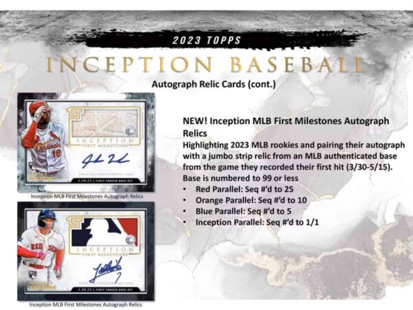 2023 Topps Inception Baseball MLB Hobby Box - Image 2