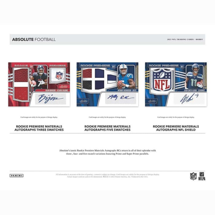2023 Panini Absolute Football NFL Hobby Box - Image 5