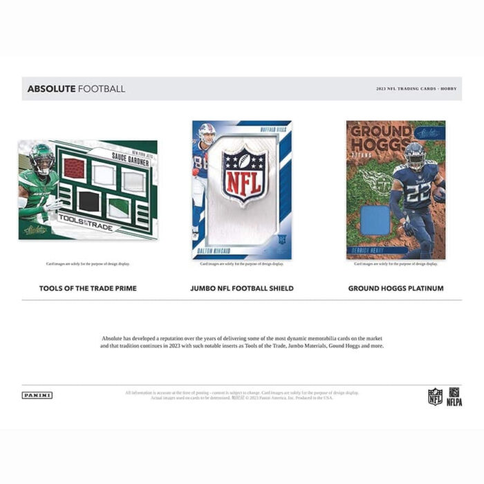 2023 Panini Absolute Football NFL Hobby Box - Image 4