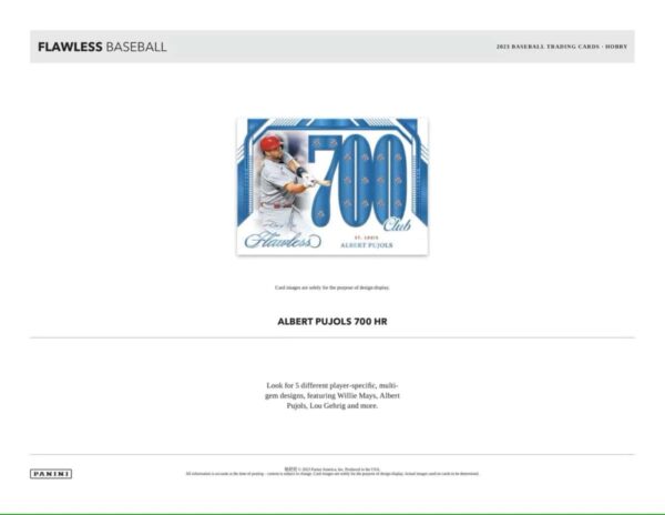 2023 Panini Flawless Baseball Hobby Box - Image 3