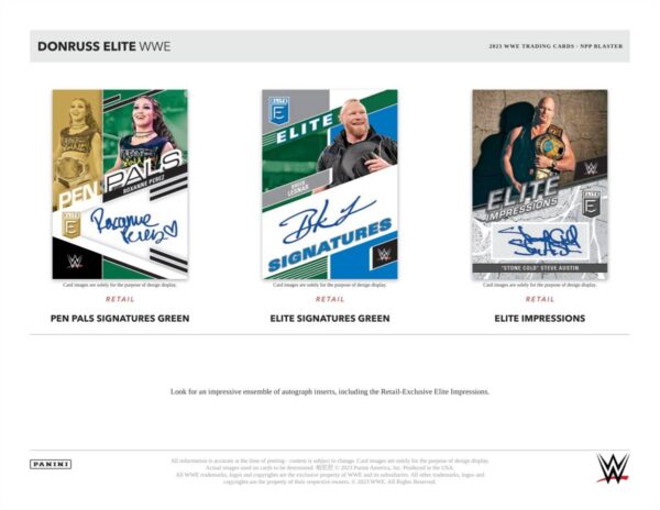 2023 Panini Donruss Elite WWE Wrestling Blaster Box - Image 4