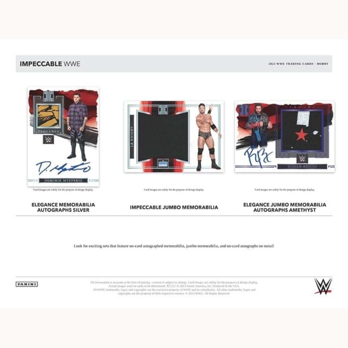 2023 Panini Impeccable WWE Wrestling Hobby Box - Image 4
