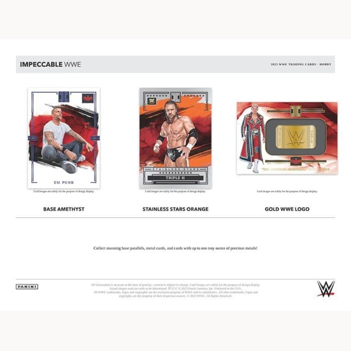 2023 Panini Impeccable WWE Wrestling Hobby Box - Image 3