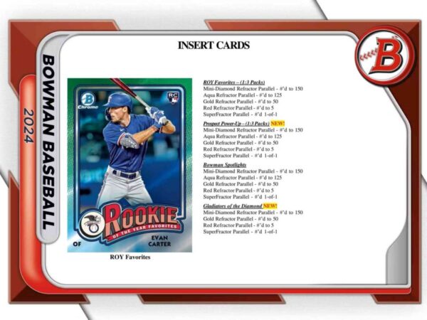 2024 Bowman Baseball MLB Hobby Jumbo Box - Image 3