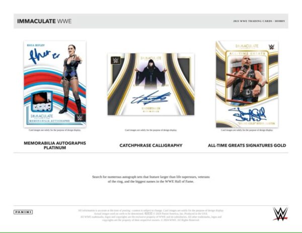 2023 Panini Immaculate WWE Wrestling Hobby Box - Image 4