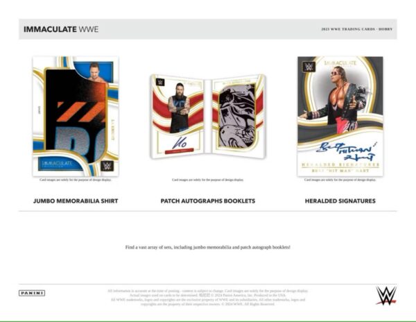 2023 Panini Immaculate WWE Wrestling Hobby Box - Image 3