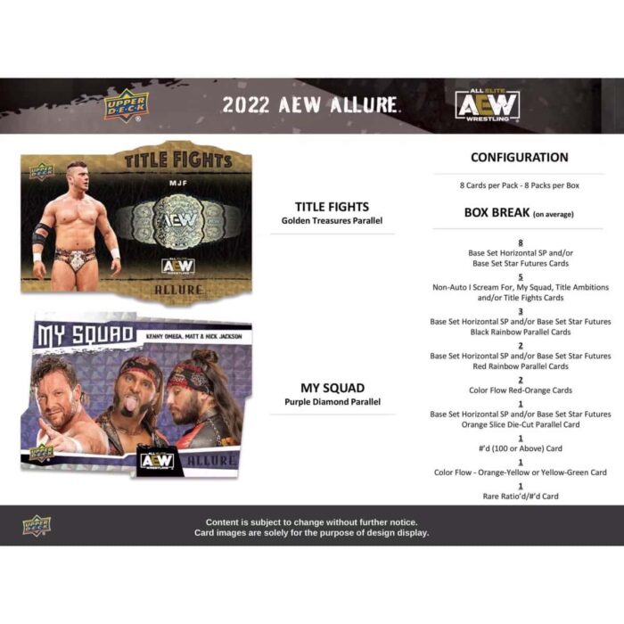 2022 Upper Deck AEW Allure All Elite Wrestling Hobby Box - Image 2
