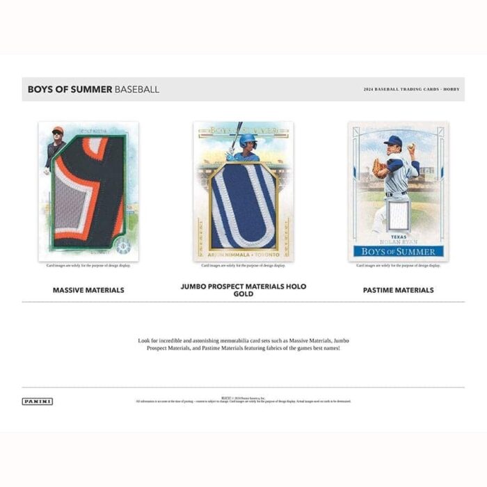 2024 Panini Boys of Summer Baseball Hobby Box - Image 4