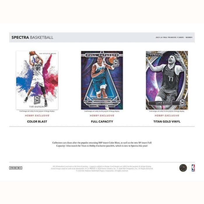 2023/24 Panini Spectra Basketball NBA Hobby Box - Image 3