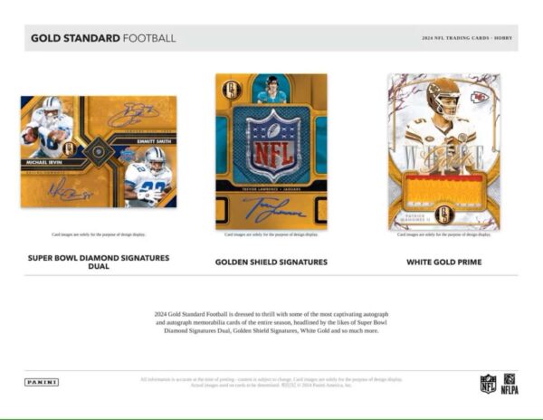 2024 Panini Gold Standard NFL Football Hobby Box - Image 4
