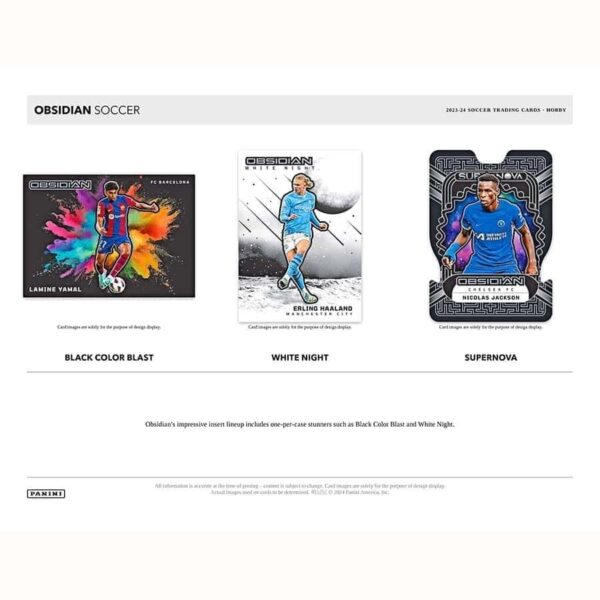 2023/24 Panini Obsidian Soccer Hobby Box - Image 4