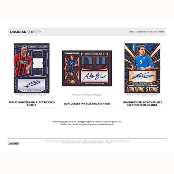 2023/24 Panini Obsidian Soccer Hobby Box - Image 3