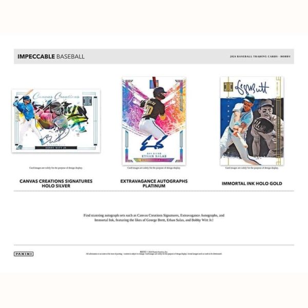 2024 Panini Impeccable Baseball Hobby Box - Image 4