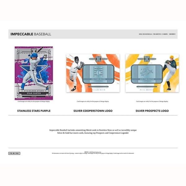 2024 Panini Impeccable Baseball Hobby Box - Image 3