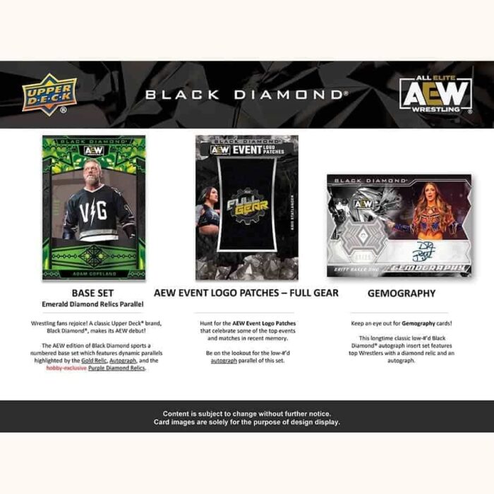 2024 Upper Deck All Elite Wrestling AEW Black Diamond Hobby Box - Image 4