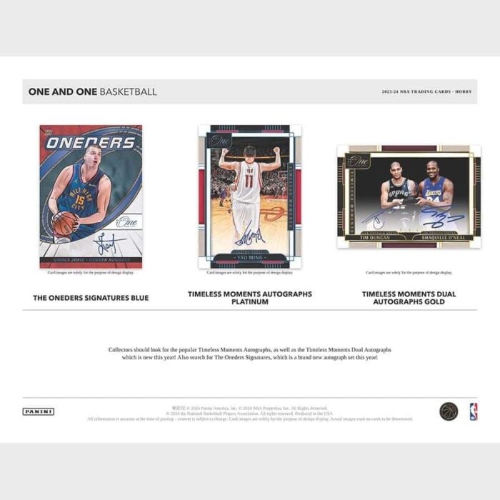 2023/24 Panini One and One Basketball NBA Hobby Box - Image 3