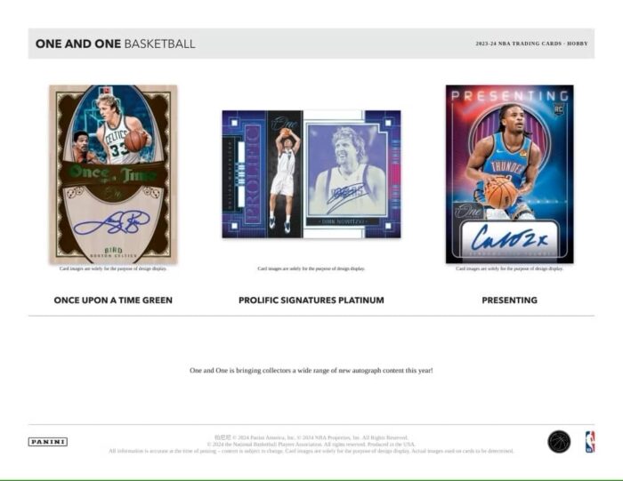 2023/24 Panini One and One Basketball NBA Hobby Box - Image 2