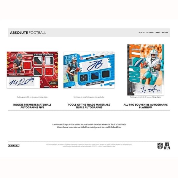 2024 Panini Absolute Football NFL Hobby Box - Image 4