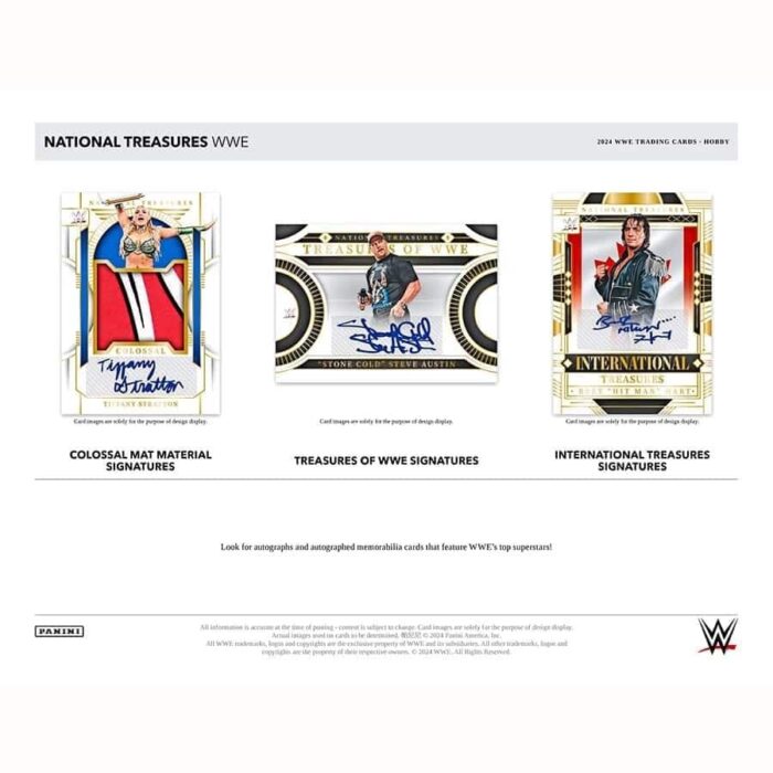 2024 Panini National Treasures WWE Wrestling Hobby Box - Image 4