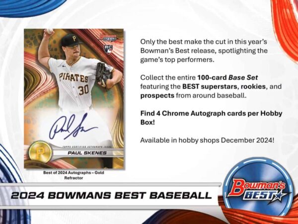 2024 Bowman's Best Baseball MLB Hobby Box (Topps) - Image 5