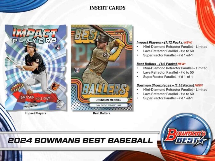 2024 Bowman's Best Baseball MLB Hobby Box (Topps) - Image 4