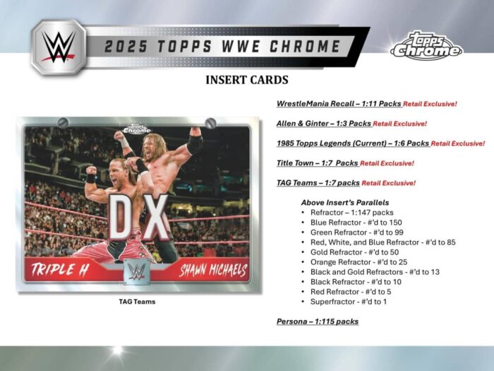 2025 Topps Chrome WWE Wrestling Mega Box - Image 3