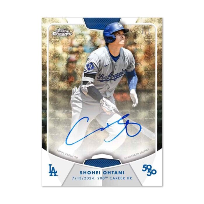 2024 Topps 50/50 Shohei Ohtani Baseball 10-Pack Box - Image 5