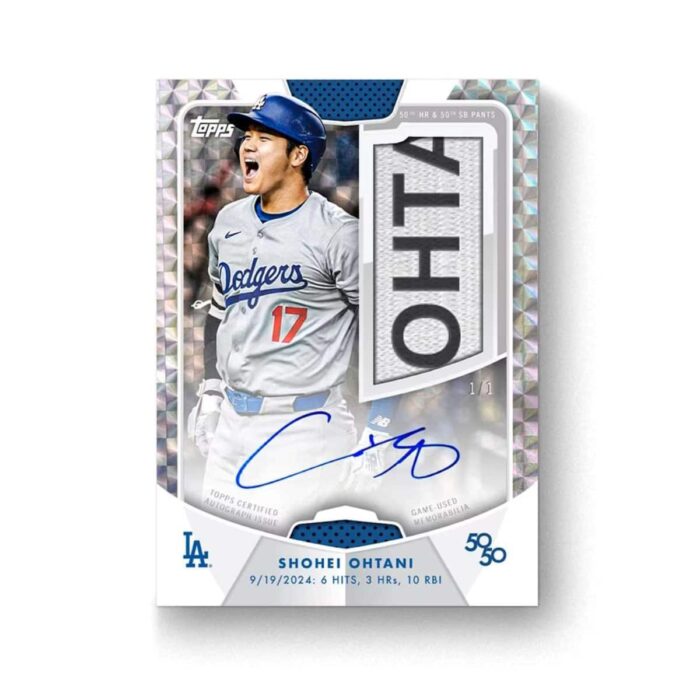 2024 Topps 50/50 Shohei Ohtani Baseball 10-Pack Box - Image 3