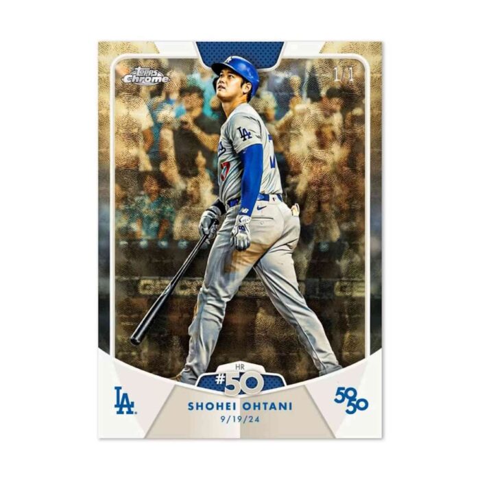 2024 Topps 50/50 Shohei Ohtani Baseball 10-Pack Box - Image 2