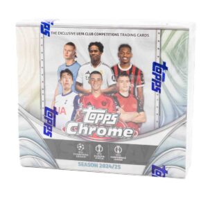 2024/25 Topps Chrome UEFA Club Competitions Soccer JUMBO Hobby Box