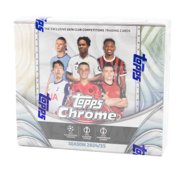 2024/25 Topps Chrome UEFA Club Competitions Soccer JUMBO Hobby Box
