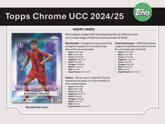 2024/25 Topps Chrome UEFA Club Competitions Soccer JUMBO Hobby Box - Image 6