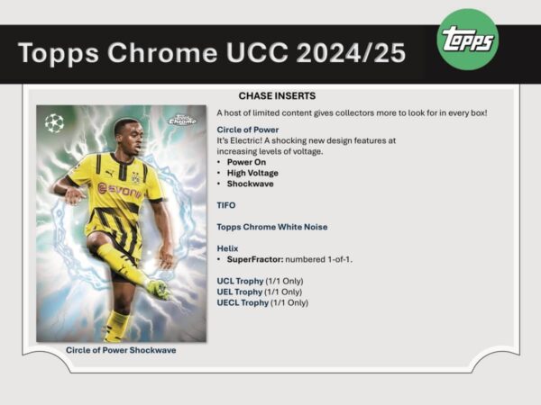 2024/25 Topps Chrome UEFA Club Competitions Soccer JUMBO Hobby Box - Image 5