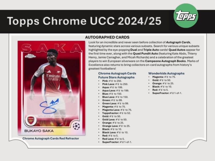 2024/25 Topps Chrome UEFA Club Competitions Soccer JUMBO Hobby Box - Image 4