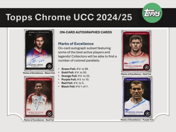 2024/25 Topps Chrome UEFA Club Competitions Soccer JUMBO Hobby Box - Image 2
