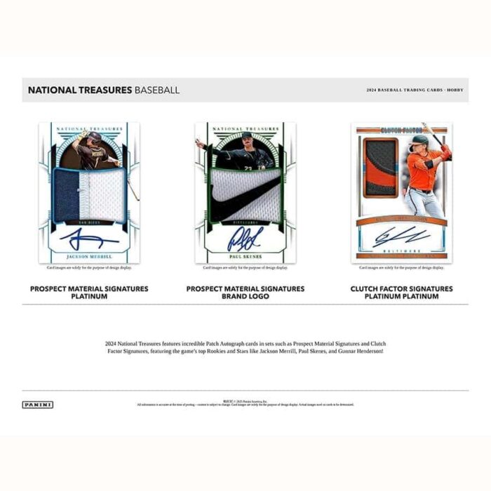 2024 Panini National Treasures Baseball Hobby Box - Image 4
