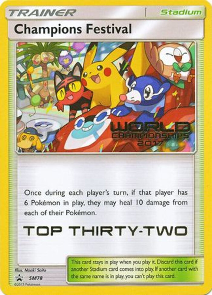 Sun & Moon Promo SM078 Champions Festival (Top 32) - Image 1