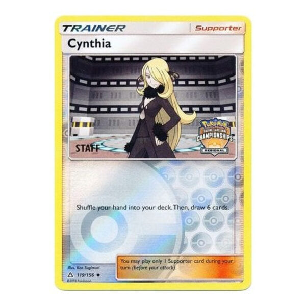 SM Ultra Prism 119/156 Cynthia (Regional League Promo STAFF)