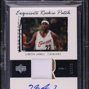2003 Exquisite Collection LeBron James ROOKIE PATCH AUTO /99 #78 BGS 8.5 NM-MT+