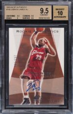 2003 SP Authentic LeBron James ROOKIE AUTO /500 #148 BGS 9.5 GEM MINT